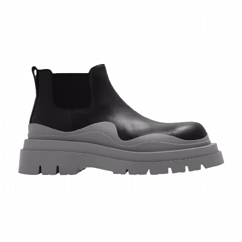 Bottega Veneta Tire Cropped Boot 'Black Vapor'