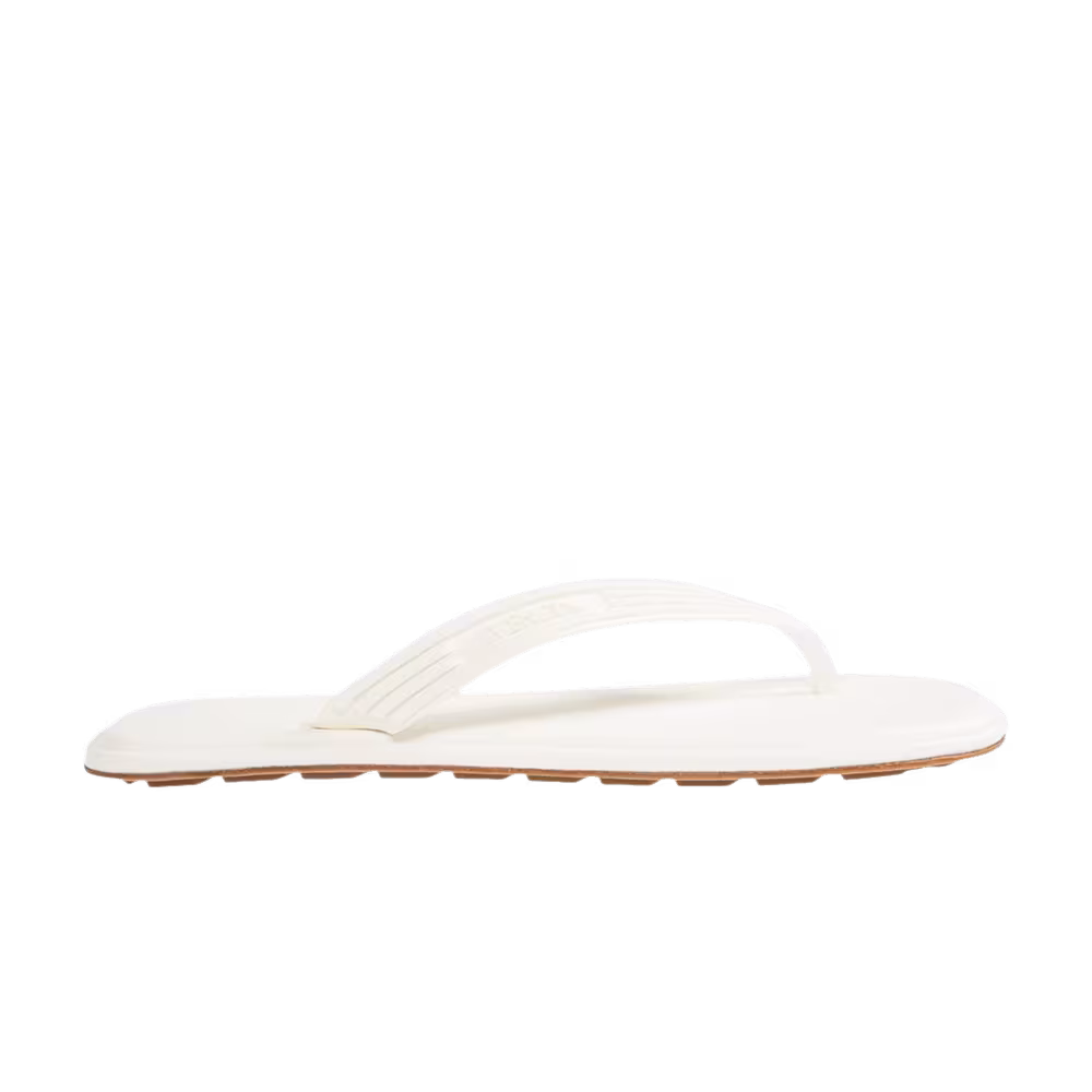 Bottega Veneta Sampieri Flat Thong Alabaster