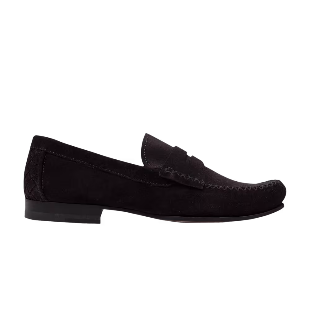 Bottega Veneta Calf Suede Loafer Brown