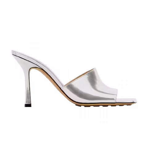 Bottega Veneta Wmns Stretch Mule 'Silver'