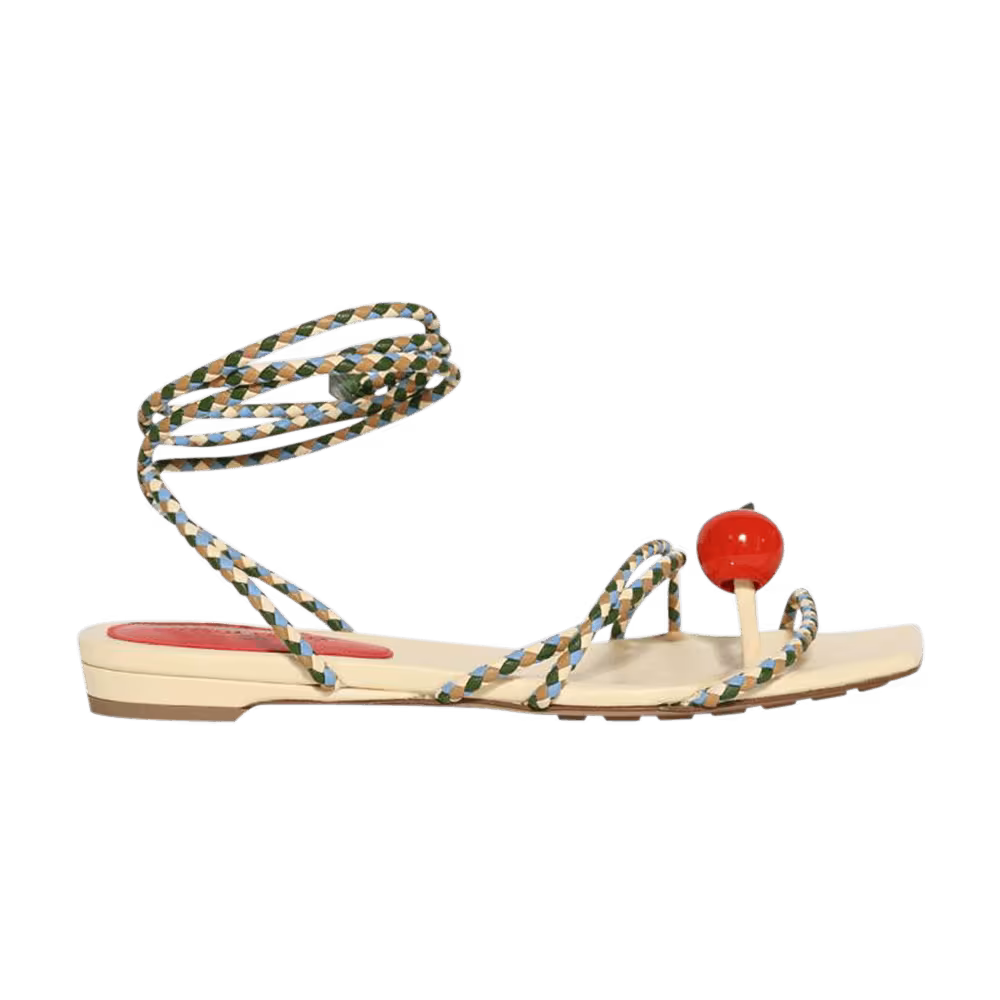 Bottega Veneta Women's Adam Flat Lace Up Buff Winds