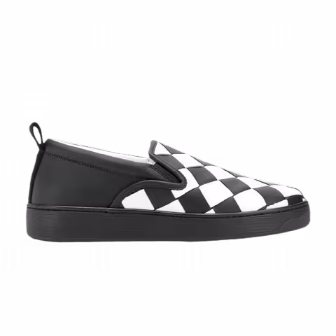 Bottega Veneta Wmns Dodger Slip-On 'Intrecciato - Black White'