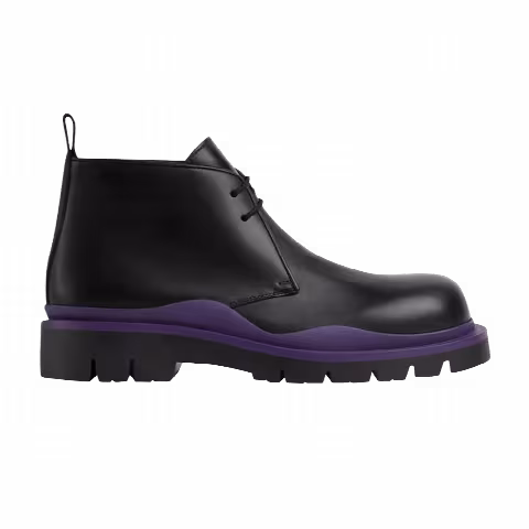 Bottega Veneta Tire Desert Boot 'Black Plum'