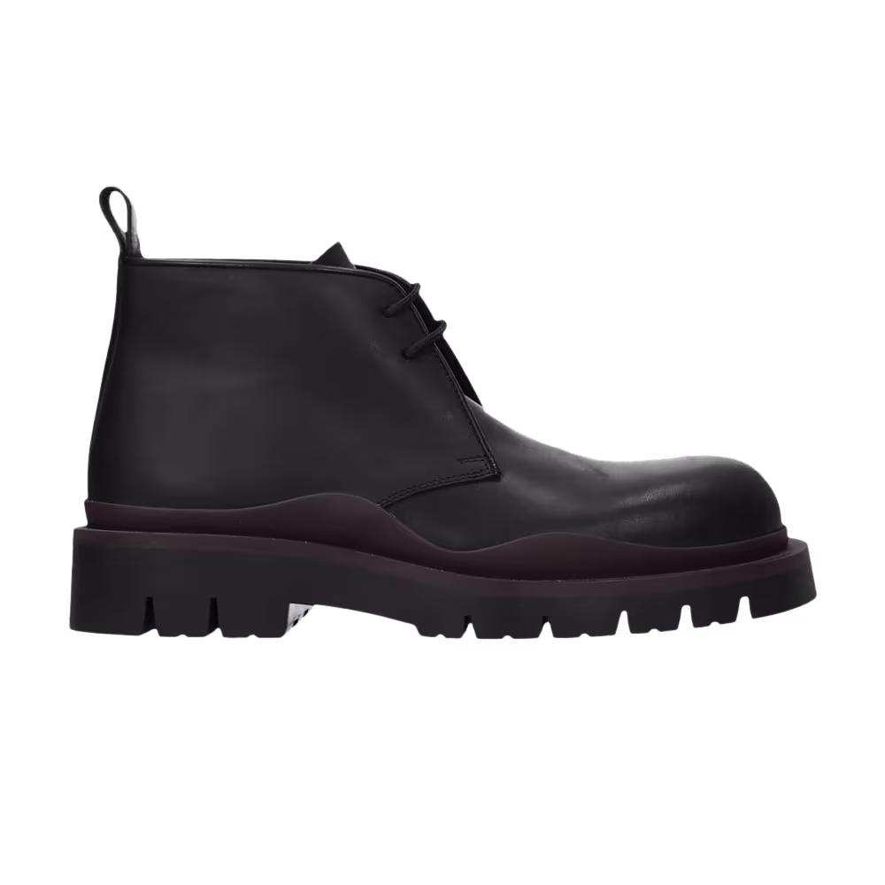 Bottega Veneta Tire Desert Boot Black Fondant