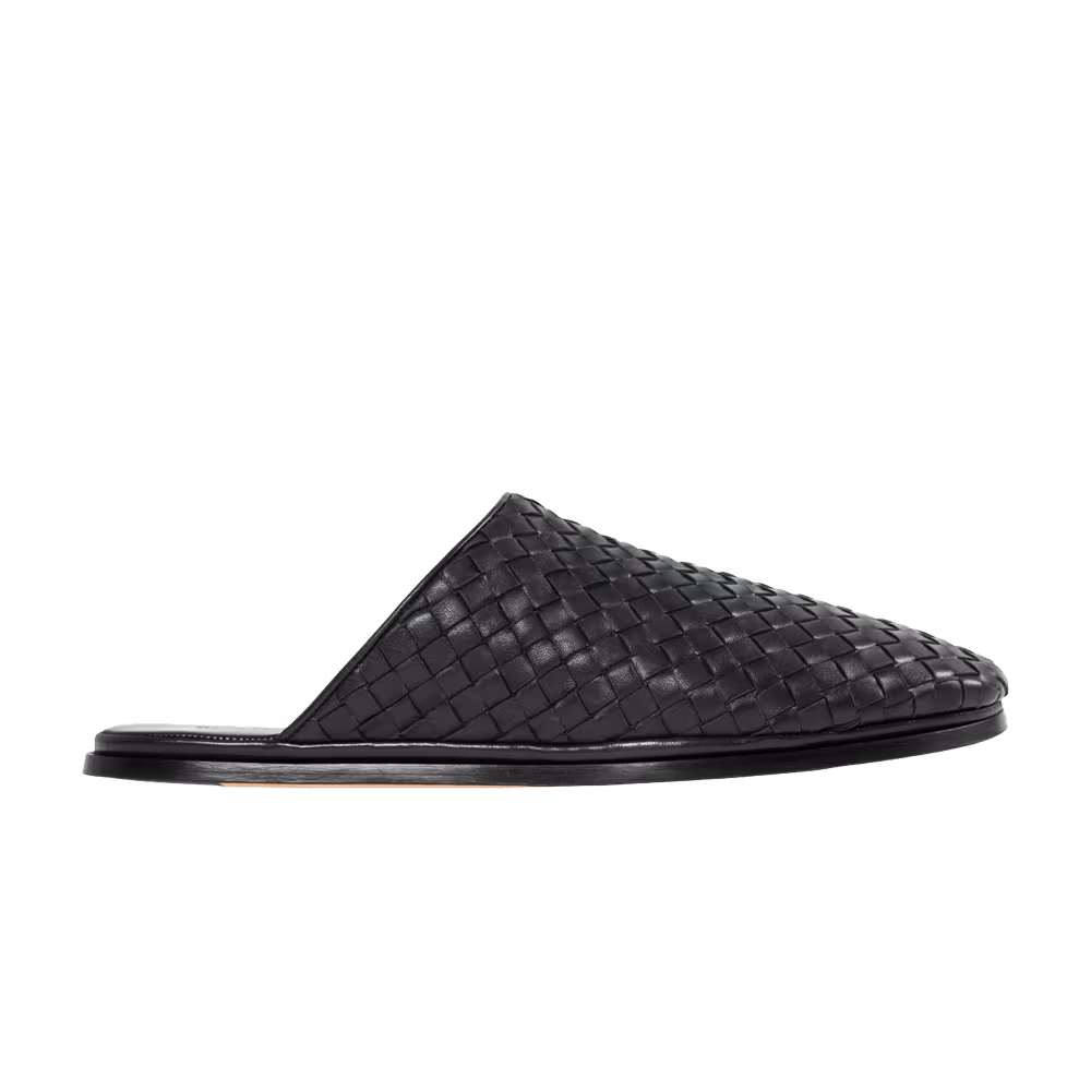 Bottega Veneta Open Back Slipper Nappa Dark Green