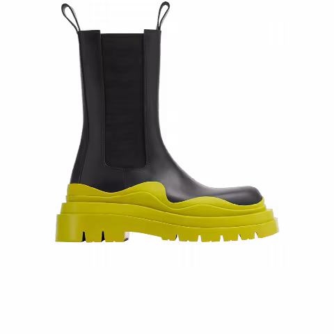 Bottega Veneta Wmns Tire Boot 'Black Kiwi'
