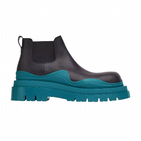Bottega Veneta Tire Cropped Boot 'Black Blaster'