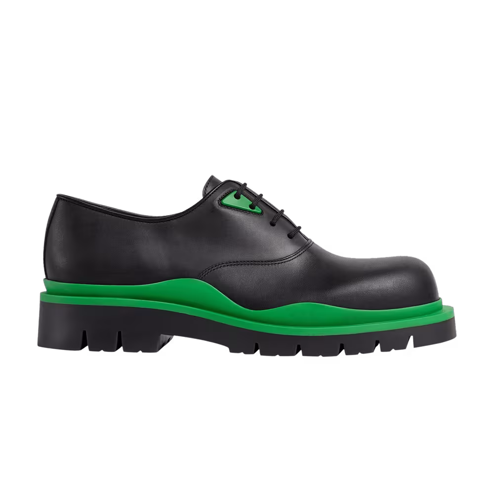 Bottega Veneta Tire Lace-Up Black Grass