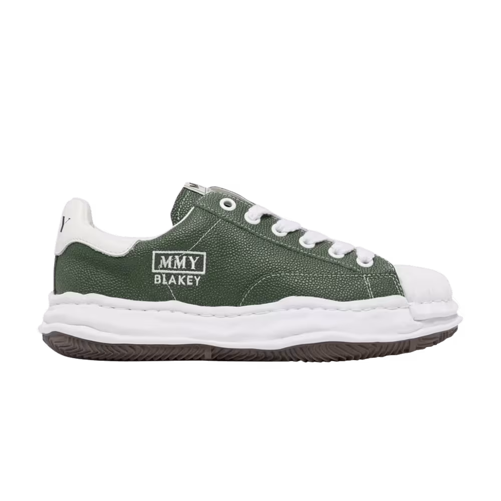 Maison Mihara Yasuhiro Blakey OG Sole Embossed Leather Low Green