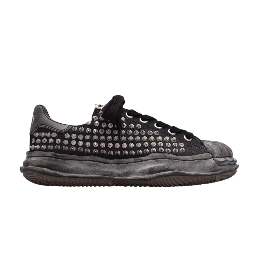 Maison Mihara Yasuhiro Blakey OG Sole Studded Canvas Low Black