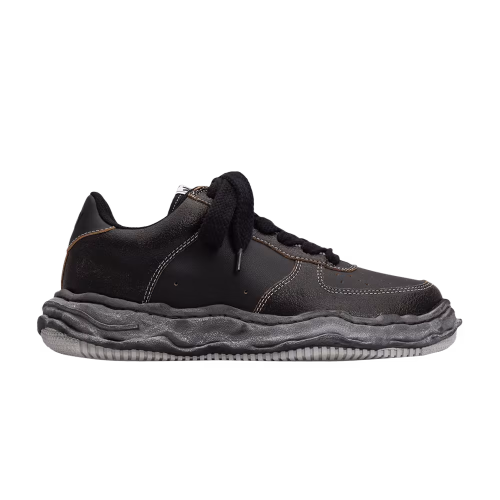Maison Mihara Yasuhiro Wayne Low Cracking Leather - Black
