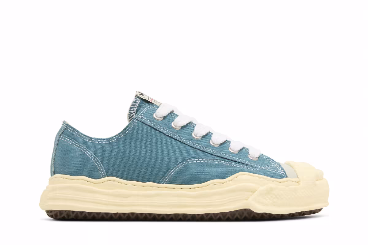 Maison Mihara Yasuhiro Hank Vintage Sole Canvas Low Blue, view 2