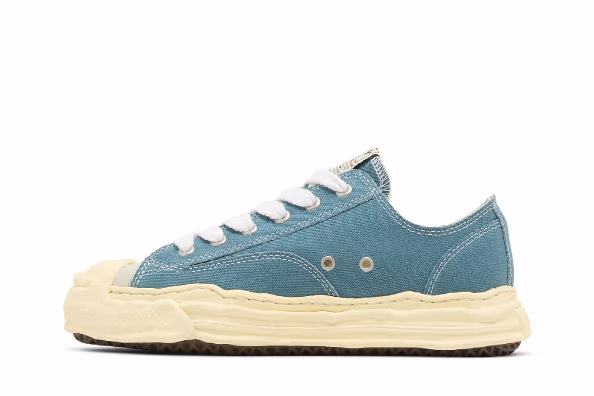 Maison Mihara Yasuhiro Hank Vintage Sole Canvas Low Blue, view 4