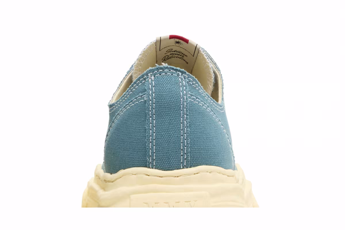 Maison Mihara Yasuhiro Hank Vintage Sole Canvas Low Blue, view 8