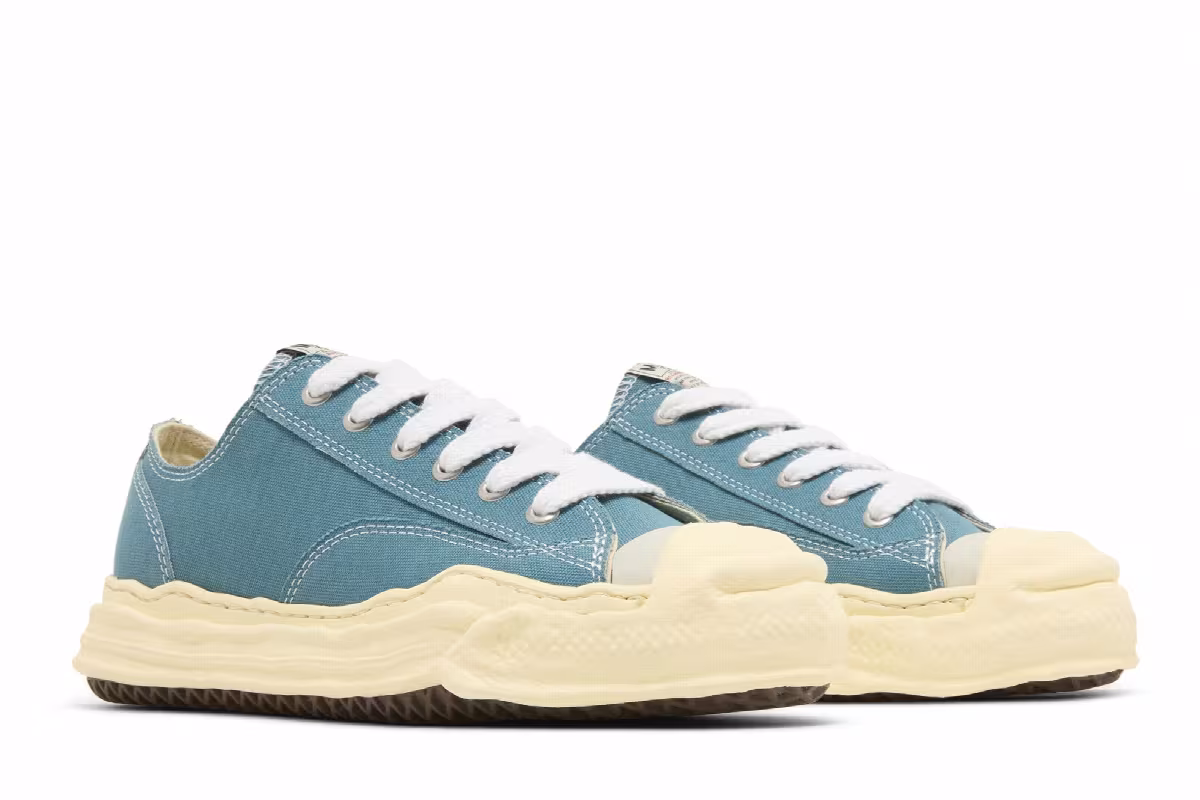 Maison Mihara Yasuhiro Hank Vintage Sole Canvas Low Blue, view 9