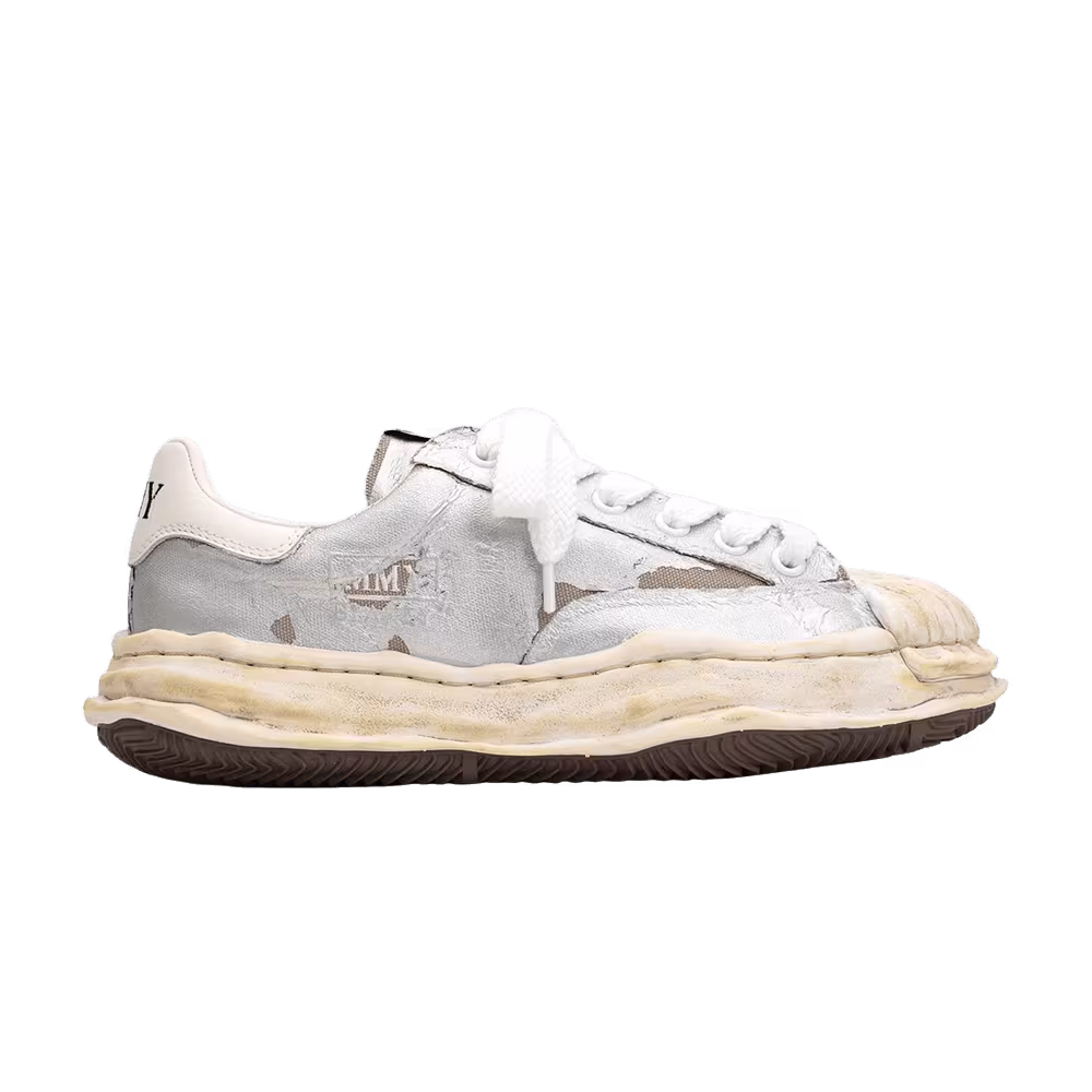 Maison Mihara Yasuhiro Blakey OG Sole Film Attached Canvas Low Silver