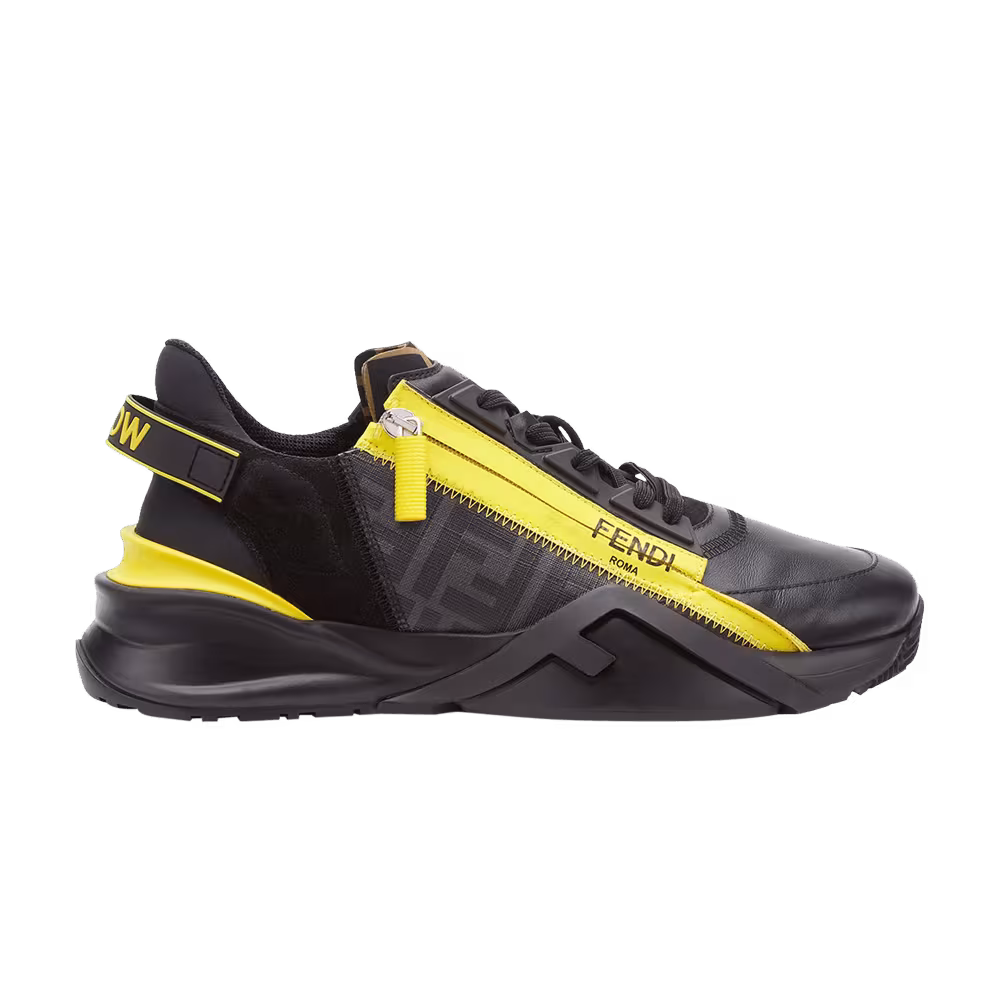 Fendi Flow Slip-On Black Yellow
