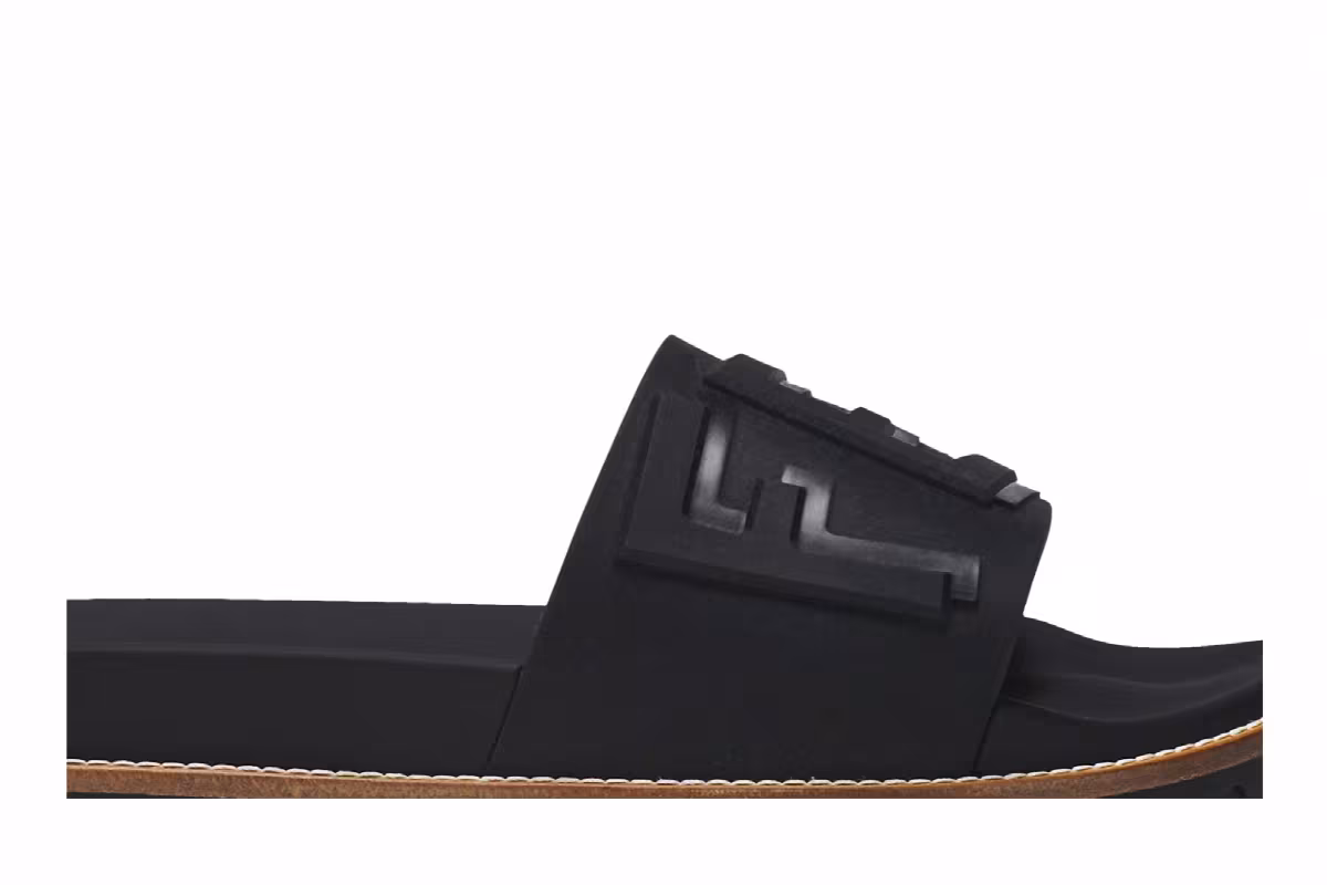 Fendi Slides Logo Print, view 3