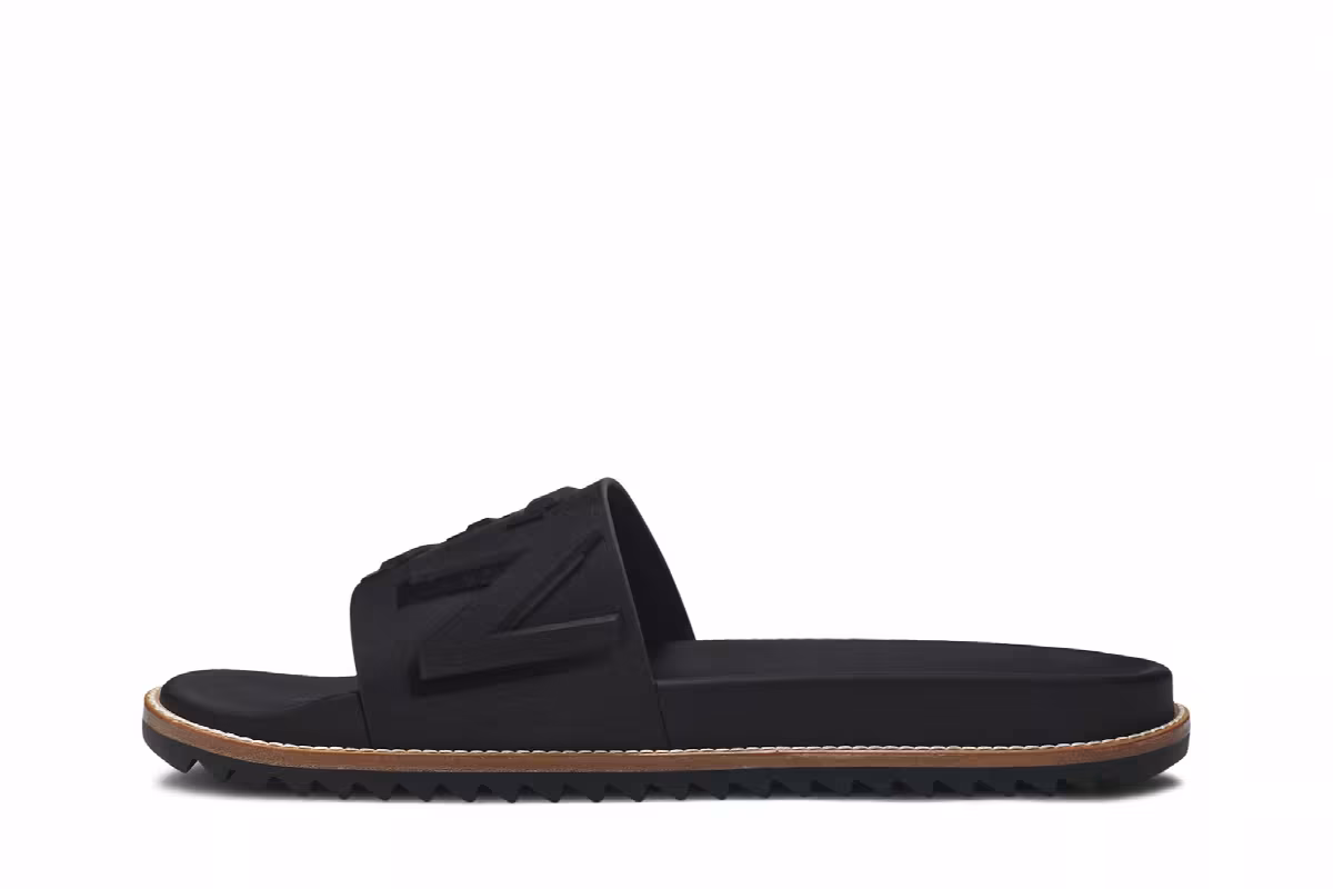 Fendi Slides Logo Print, view 4