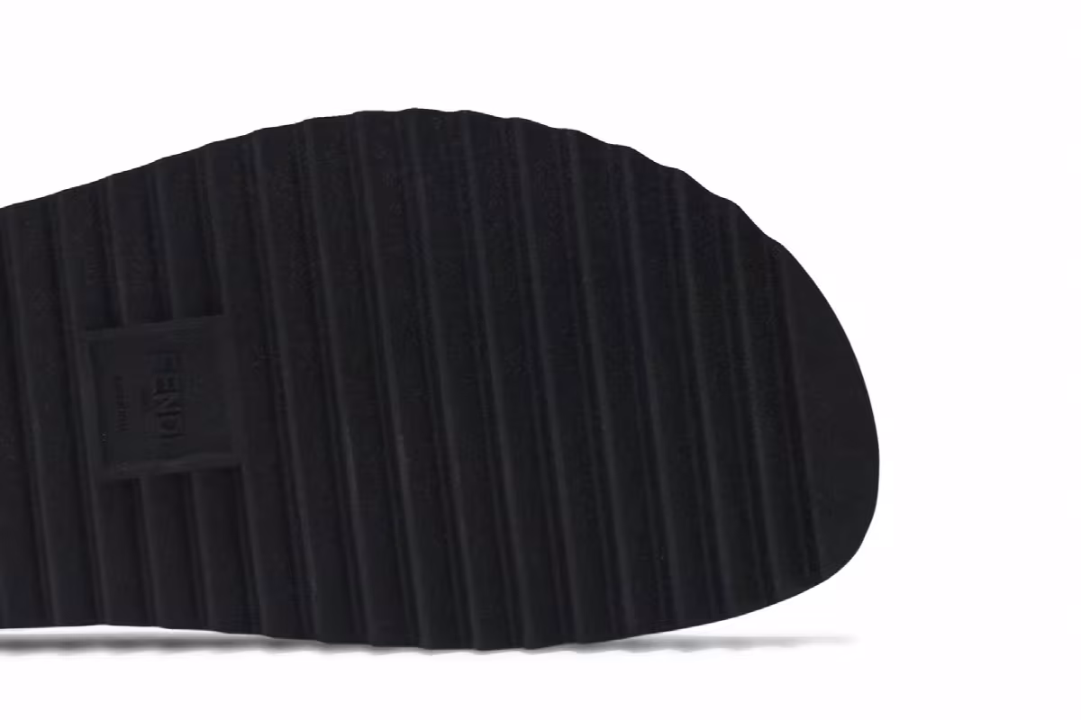 Fendi Slides Logo Print, view 6