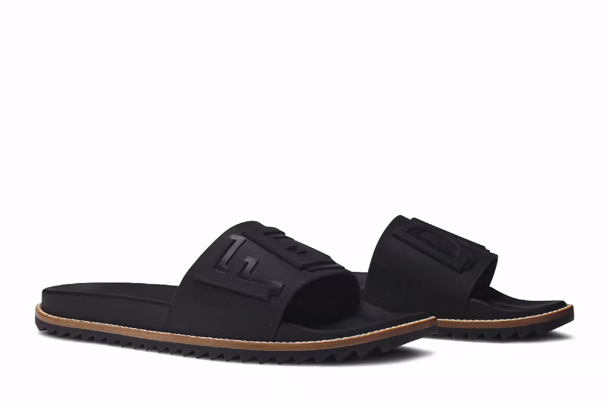 Fendi Slides Logo Print, view 9