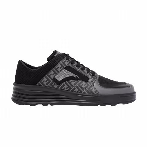 Fendi FF Motif Leather Low 'Black'
