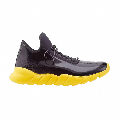 Fendi Fabric Runners Sneaker 'Black Scuba Yellow'