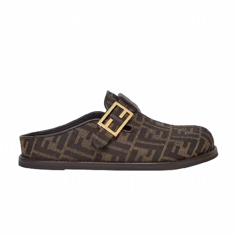 Fendi Wmns Feel Sabot 'FF Baguette - Brown'