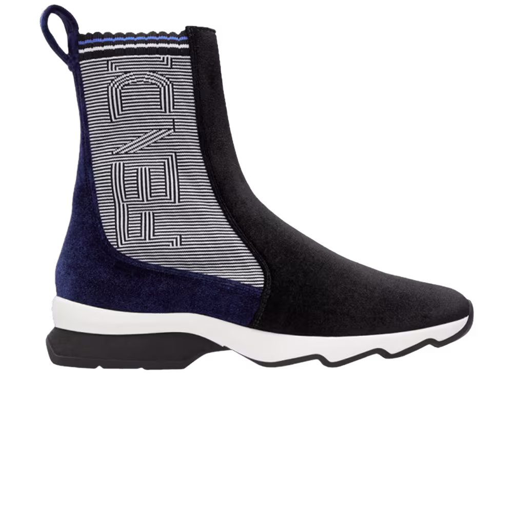 Fendi Women's Sock Sneaker Logo Velvet