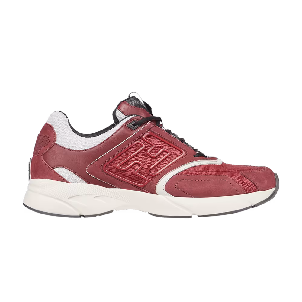 Fendi Faster Trainer Burgundy