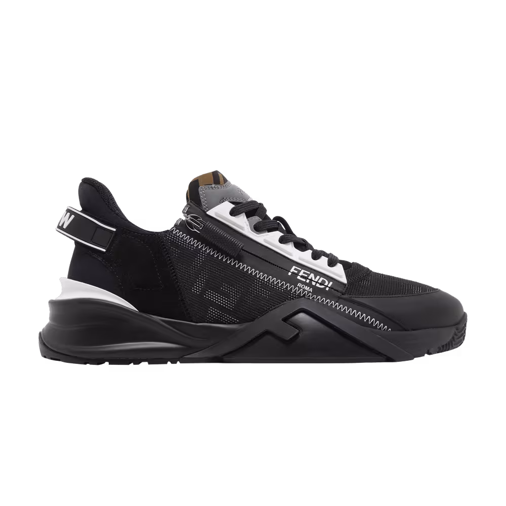 Fendi Flow Slip-On Black White