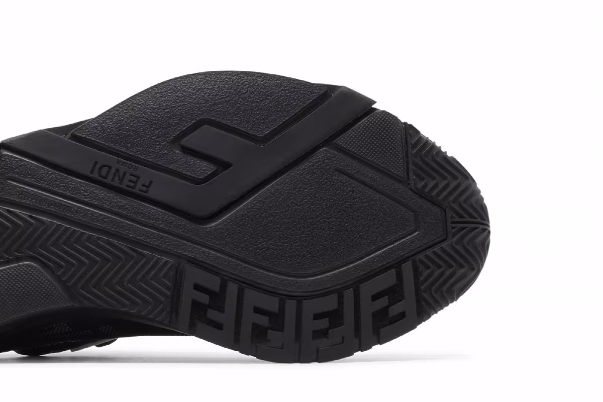 Fendi Flow Slip-On Black White, view 6