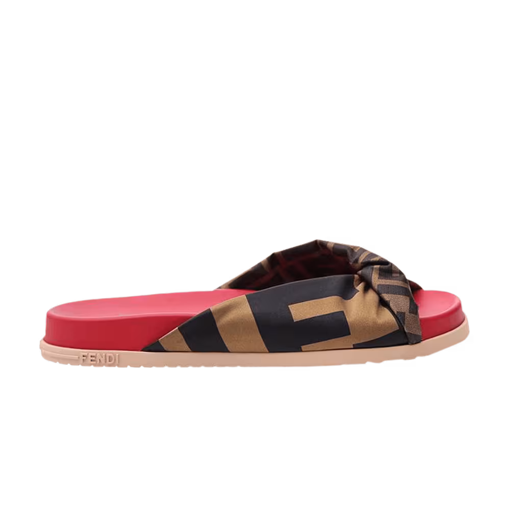 Fendi Women's Twist Slides FF Print - Tob Black