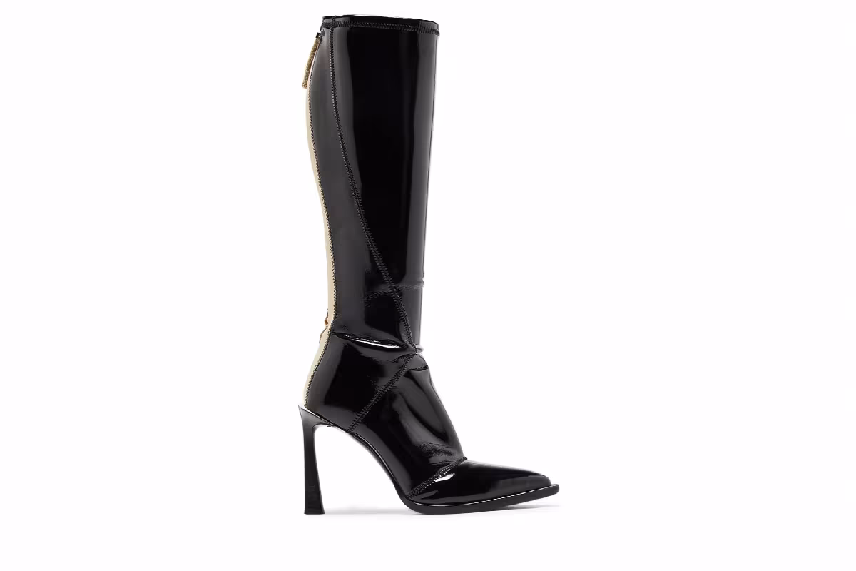 Fendi Women's FFrame Boot Black, view 2