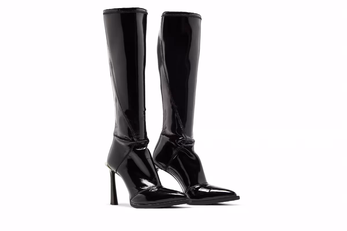 Fendi Women's FFrame Boot Black, view 9