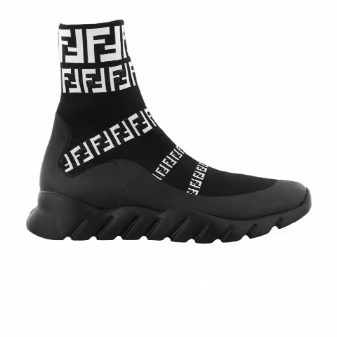 Fendi FF Motif Tech Fabric High 'Black'