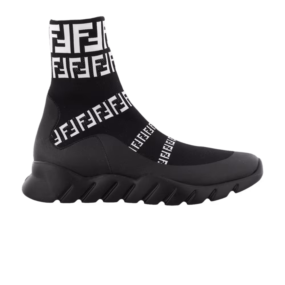 Fendi FF Motif Tech Fabric High Black