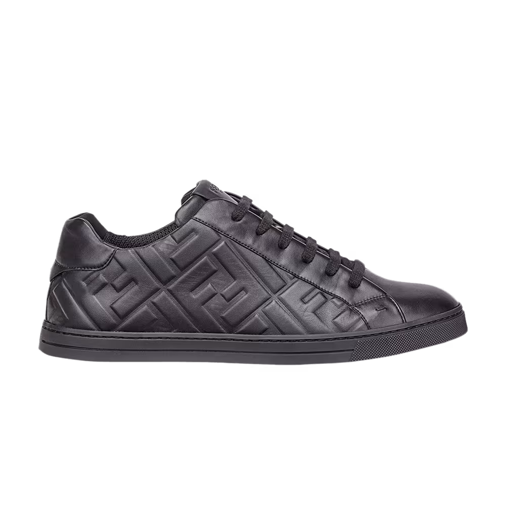 Fendi Nappa Leather Low 3D Macro FF - Black