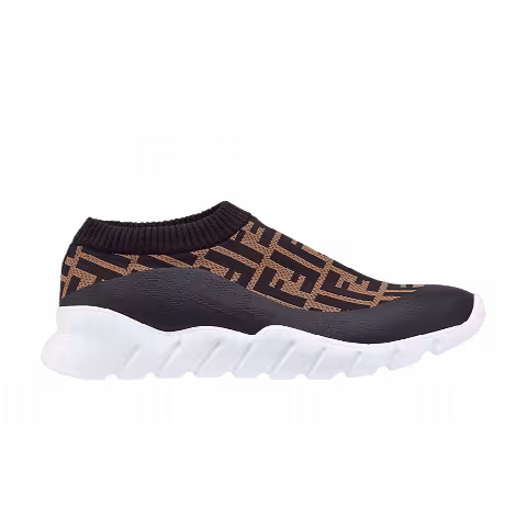 Fendi FF Motif Slip-On 'Brown'