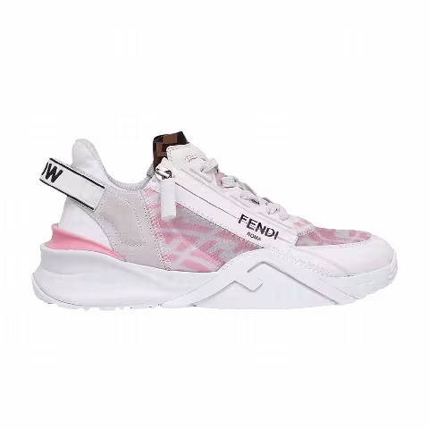 Fendi Wmns Flow FF Motif Low 'White Pink Monogram'