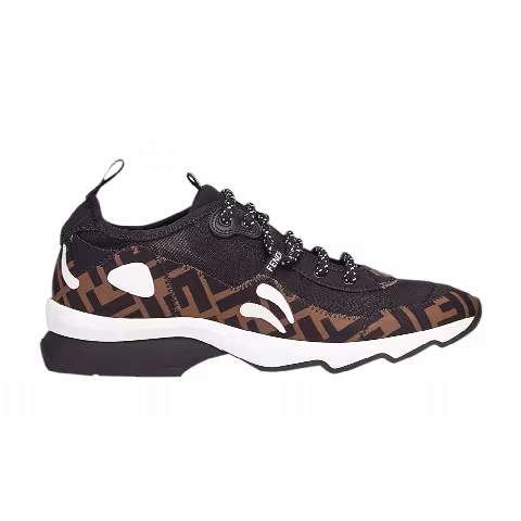 Fendi Wmns FF Technical Mesh Sneaker 'Brown Black'