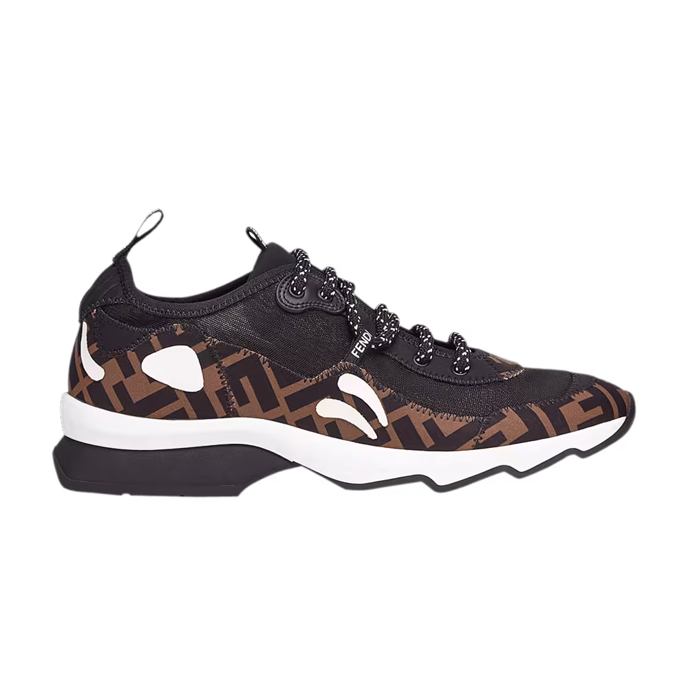Fendi Women's FF Technical Mesh Sneaker Brown Black