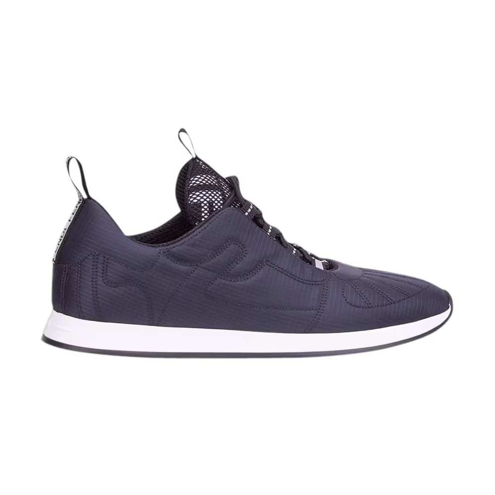Fendi Women's FFreedom Nylon Quilted Sneaker Navy Blue