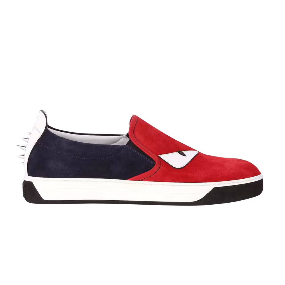 Fendi Monster Slip-On Red Blue