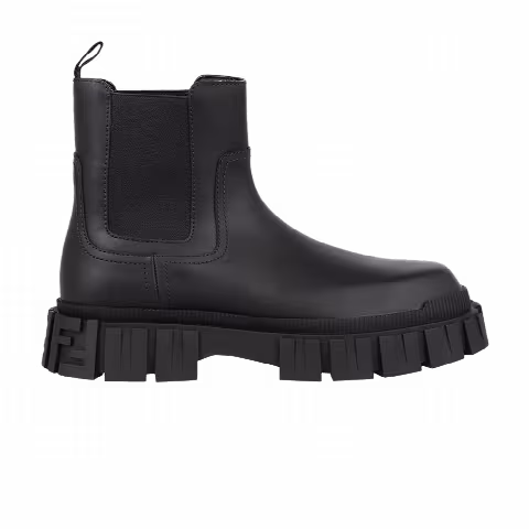 Fendi Leather Ankle Boot 'Black'