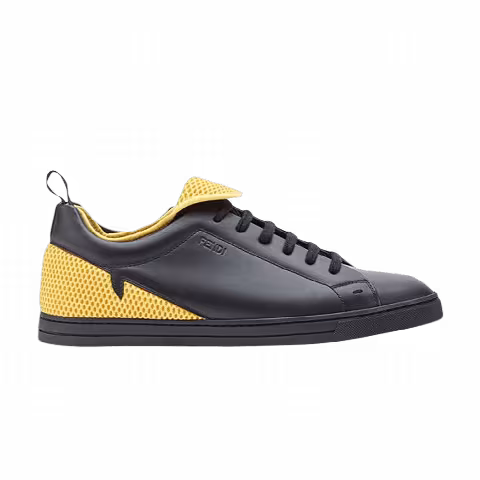 Fendi Leather Low 'Black Giallo'
