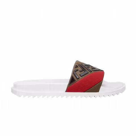 Fendi Rubber Fussbetts Slides 'Multi'