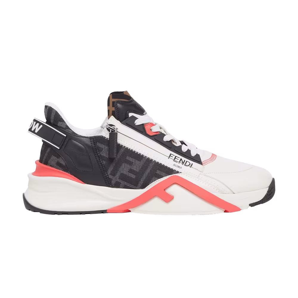 Fendi Flow Slip-On White Black Pink