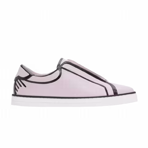 Joshua Vides x Fendi Wmns FF Logo Slip-On Sneaker 'Pink'