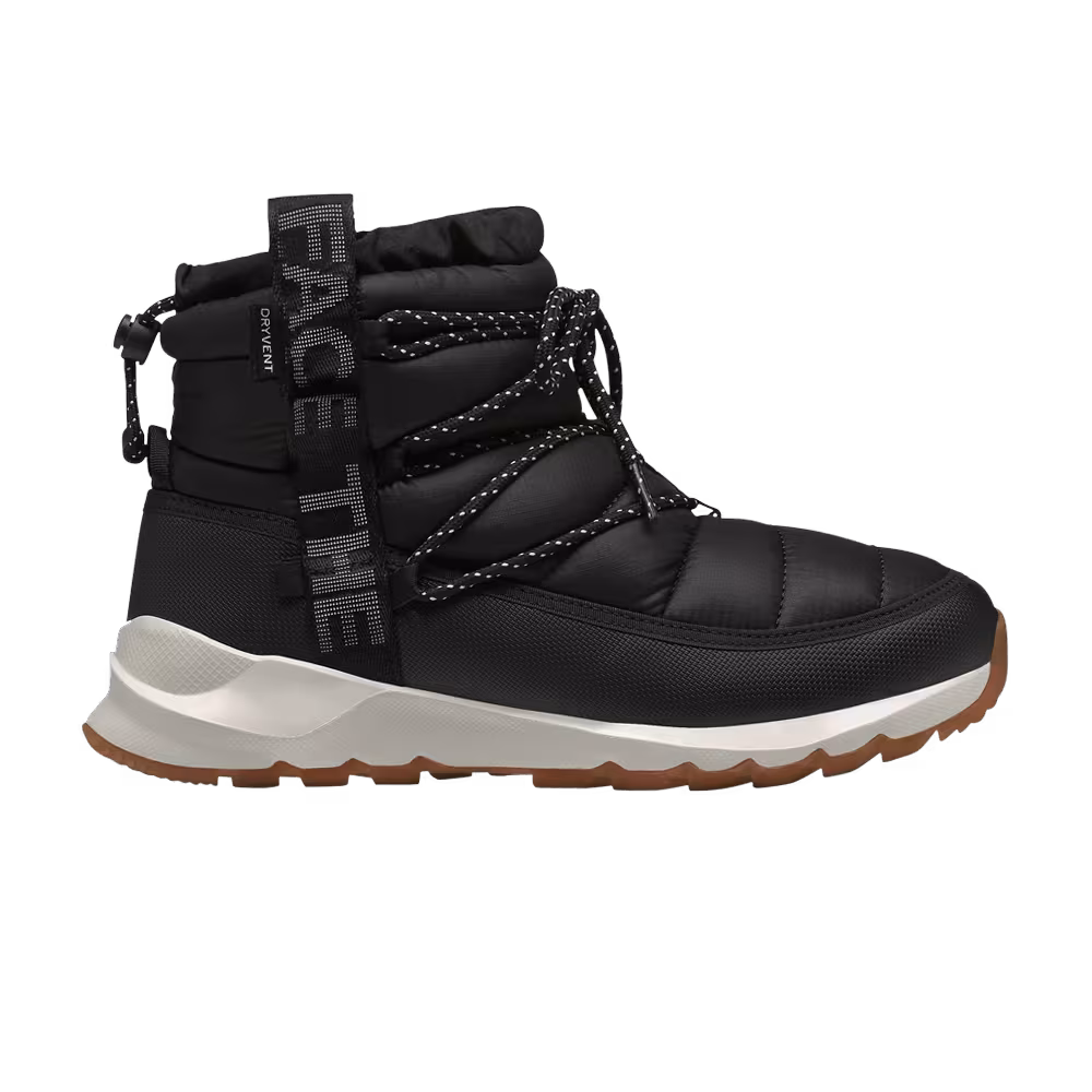The North Face Women's ThermoBall Lace Up Waterproof Boot Black Gardenia White